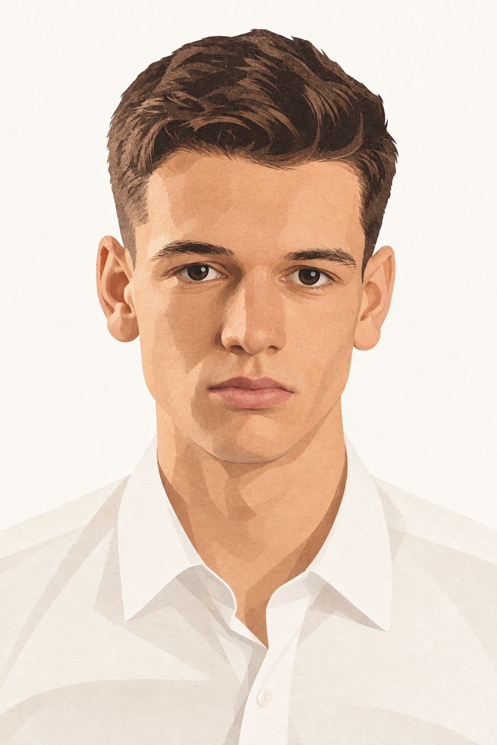 Illustrated portrait of Stoyan Ganchev, founder of Ganchev Solutions